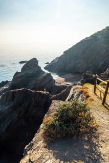 View from above of the beach at the Cuevas del Almanzora