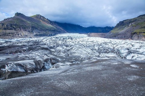 Svinafellsjokull glacier. Iceland