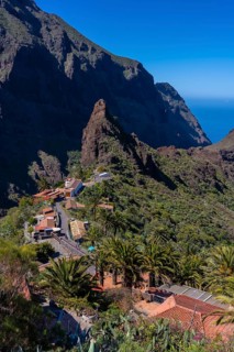 The beautiful Masca the mountain municipality in the north of Tenerife