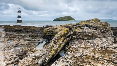 Trwyn Du Lighthouse at Penmon Point