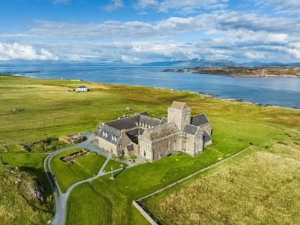 Aerial view of Christian Iona Abbey