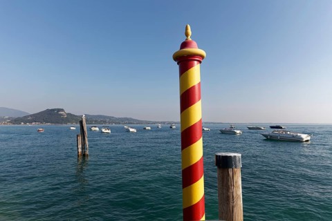 Boats in the harbour of San Vigilio