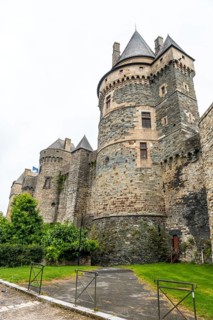 Vitre Castle walls. Ille-et-Vilaine department