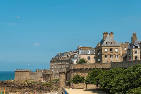 Bastion de la Hollande de Saint-Malo in French Brittany in the Ille and Vilaine department