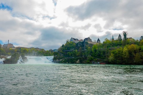 Rhine Falls with the Castle Laufen at Neuhausen