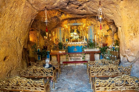 Interiors of the Immaculate Conception Church in the municipality of Mijas in Malaga. Andalusia