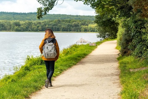 As a youngster on the Lake of Paimpont trail in the Broceliande forest