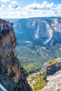 The incredible Taft point viewpoint in Yosemite National Park. United States