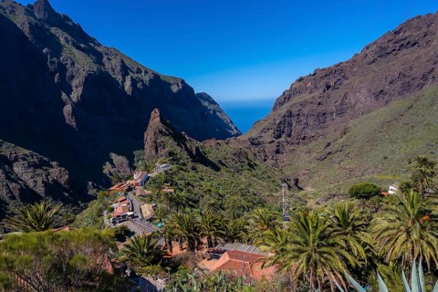 The beautiful Masca the mountain municipality in the north of Tenerife