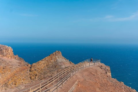 Path to the sea of the Entallada Lighthouse in the municipality of Las Playitas