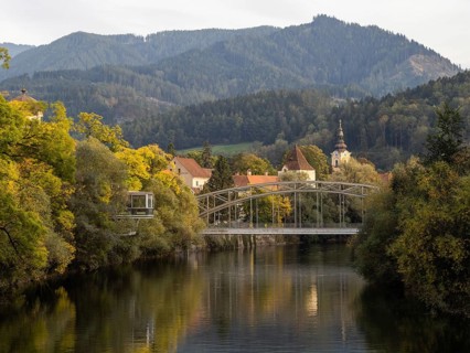 Waasen Bridge over the River Mur