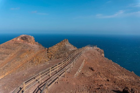 Path to the sea of the Entallada Lighthouse in the municipality of Las Playitas