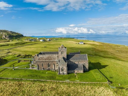 Aerial view of Christian Iona Abbey