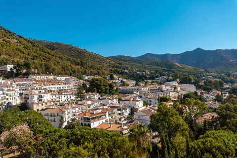 View from the viewpoint of the municipality of Mijas in Malaga. Andalusia