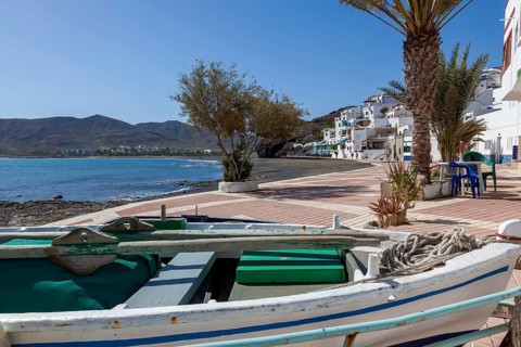 Promenade in the fishing village of Las Playitas