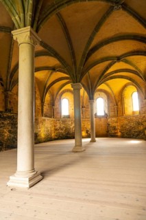 Interiors of the Abbaye de Beauport in the village of Paimpol