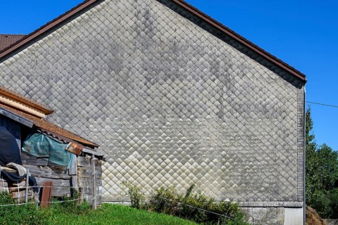 Eternit facade on farm
