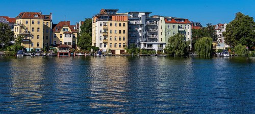 Residential building on the waterfront