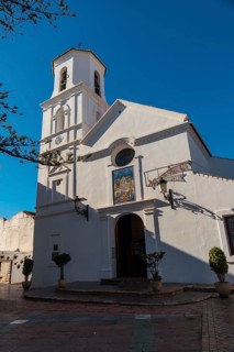 Church in Plaza Balcon de Europa in Nerja