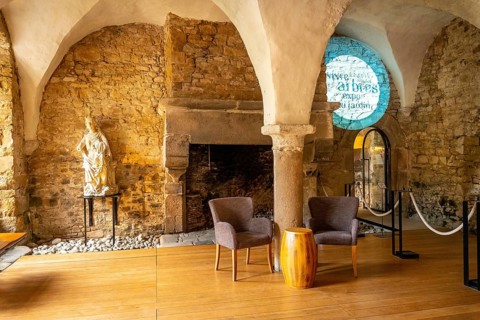 Interiors of Abbaye de Beauport in the village of Paimpol