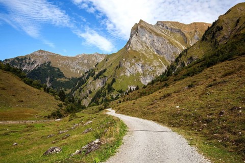 View from the path Kaeser Alpe to Himmelhorn