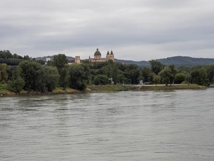 View over the Danube to Melk Abbey