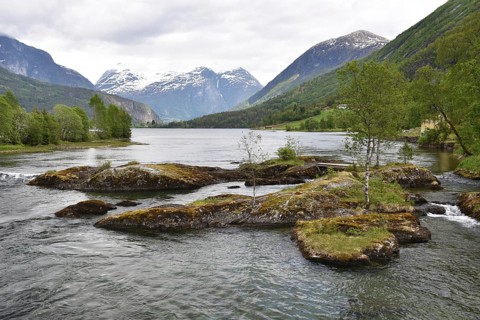 Landscape near Stryn in Norway