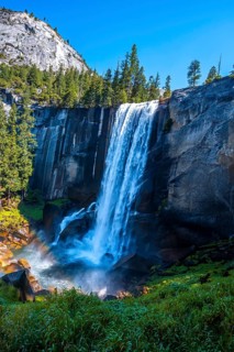 The Vernal Falls waterfall in Yosemite National Park
