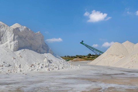Sea salt mountains