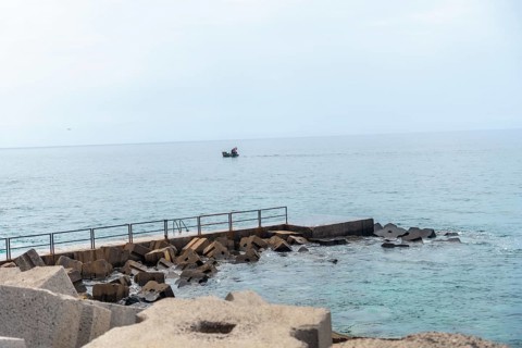 Bathing site in Jardim do Mar in the east of Madeira