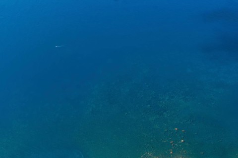 View of the sea from the Cabo Girao viewpoint in Funchal. Madeira
