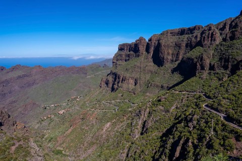 Masca Canyon in the mountain municipality in the north of Tenerife