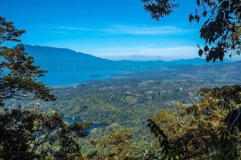 Yojoa Lake from the Mirador of the Cerro Azul Meambar National Park