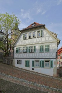 Half-timbered house on the steep Oelberg