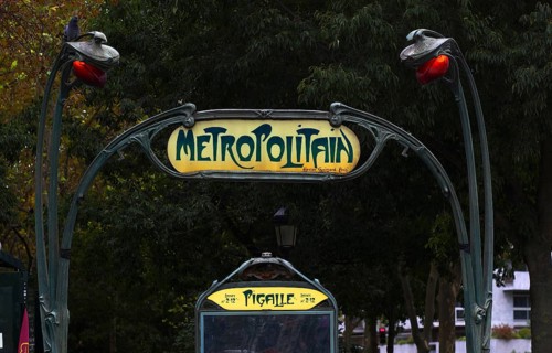 Entrance to Pigalle Metro Station