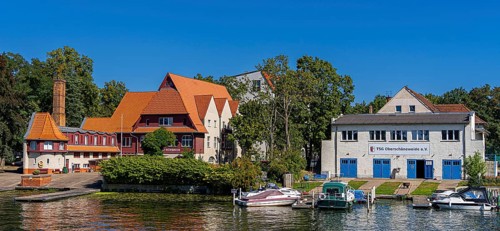 Old villas and new apartment buildings