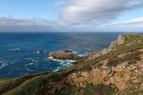 Rocky coast at Pointe de Brezellec