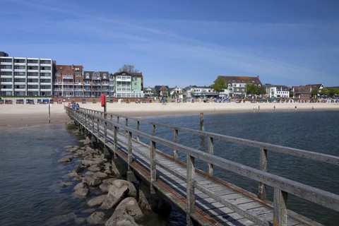 Beach of seaside resort at Wyk auf Foehr