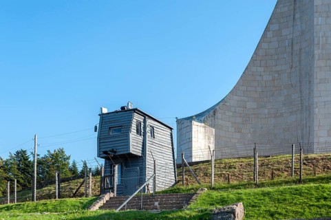 Watchtower of the former concentration camp Natzweiler-Struthof