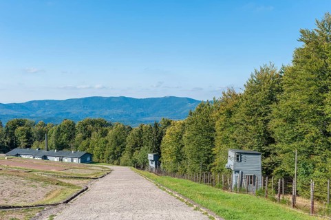 View over the site of the former concentration camp Natzweiler-Struthof