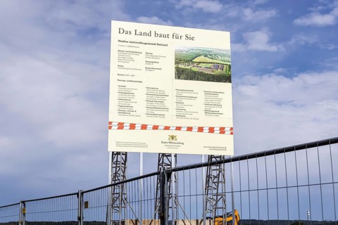 Construction site of Rottweil Prison