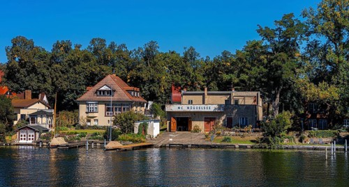 Old villas and new apartment buildings