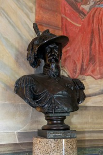 Bronze bust of General Alessandro La Mamora