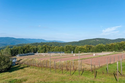 View over the site of the former concentration camp Natzweiler-Struthof