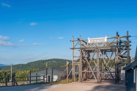 Entrance area of the former concentration camp Natzweiler-Struthof