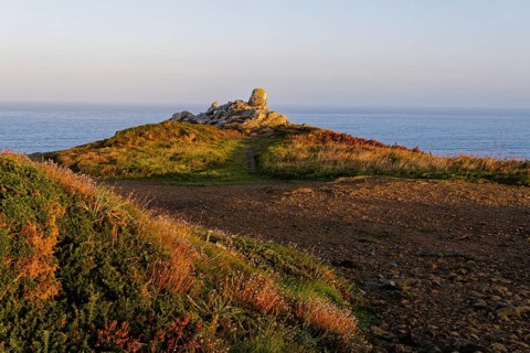 Morning atmosphere on the rocky coast of Pointe de Brezellec