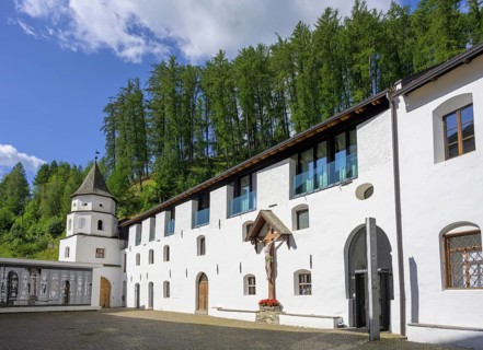 Inner courtyard of Marienberg Abbey