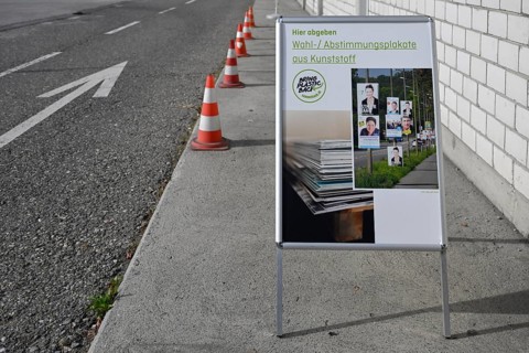 Posting Disposal Plastic election posters