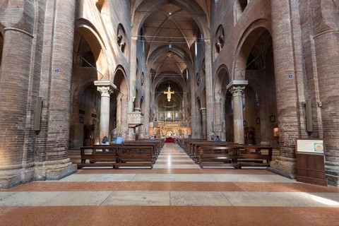 Interior of Modena cathedral
