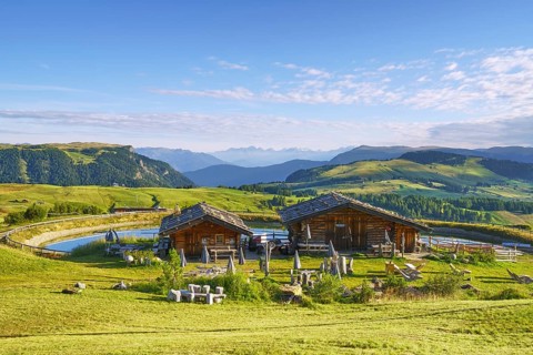 Edelweiss hut in the morning
